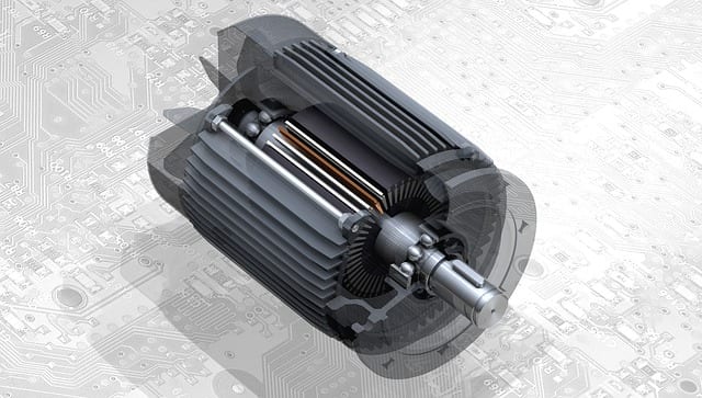 CAD drawing of machinery