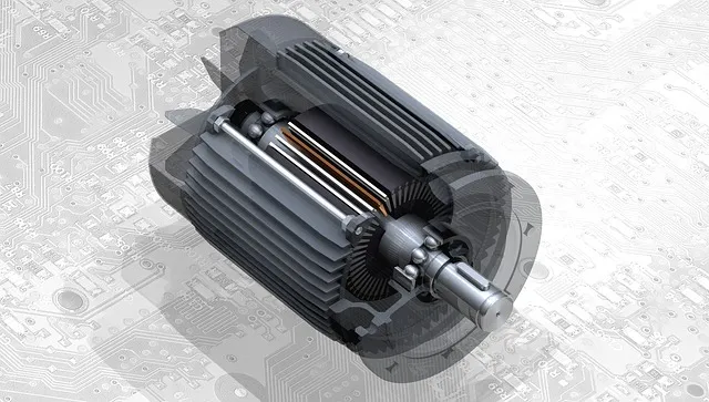 CAD drawing of machinery