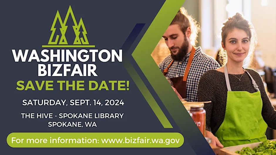 Banner for Washingon BizFair in Spokane